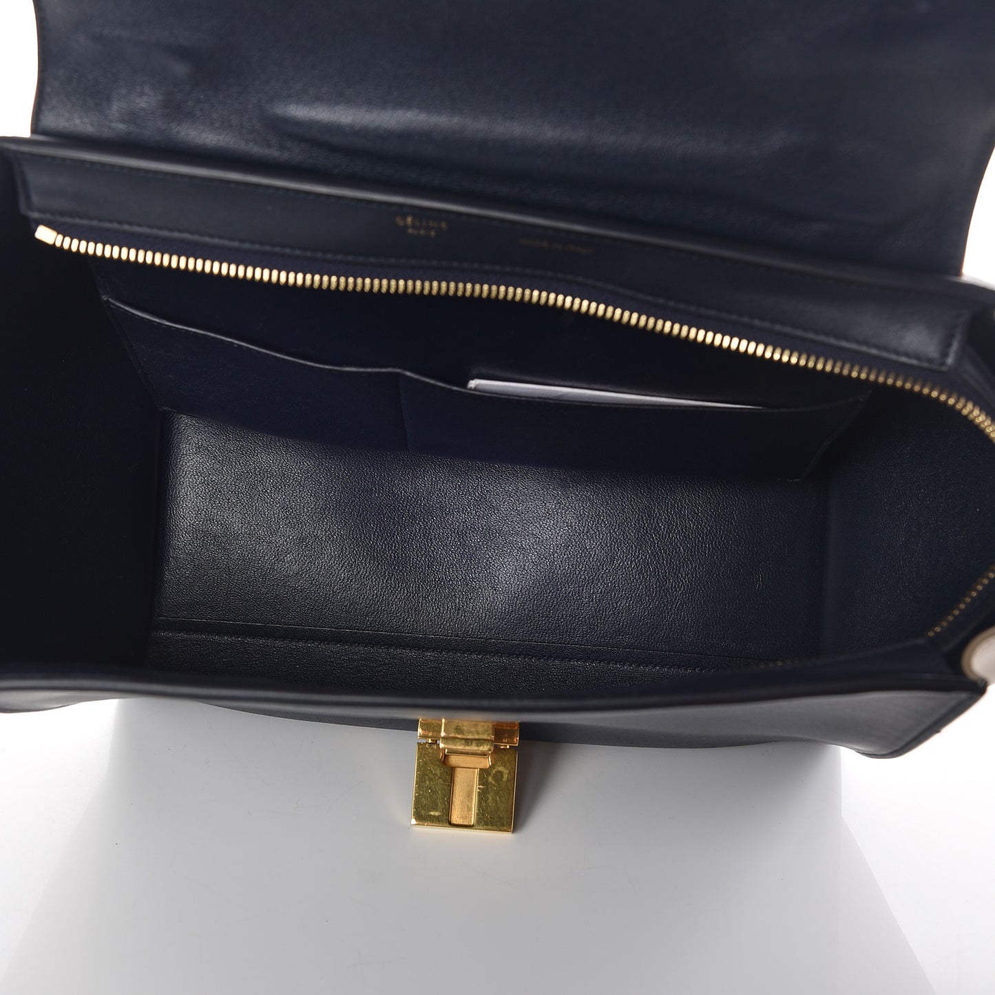 Bullhide Calfskin Small Tri-Color Trapeze Fluo Orange