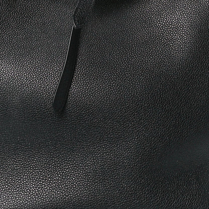 Celine Soft Grained Calfskin Small Belt Cabas Phantom Black 8 of 11