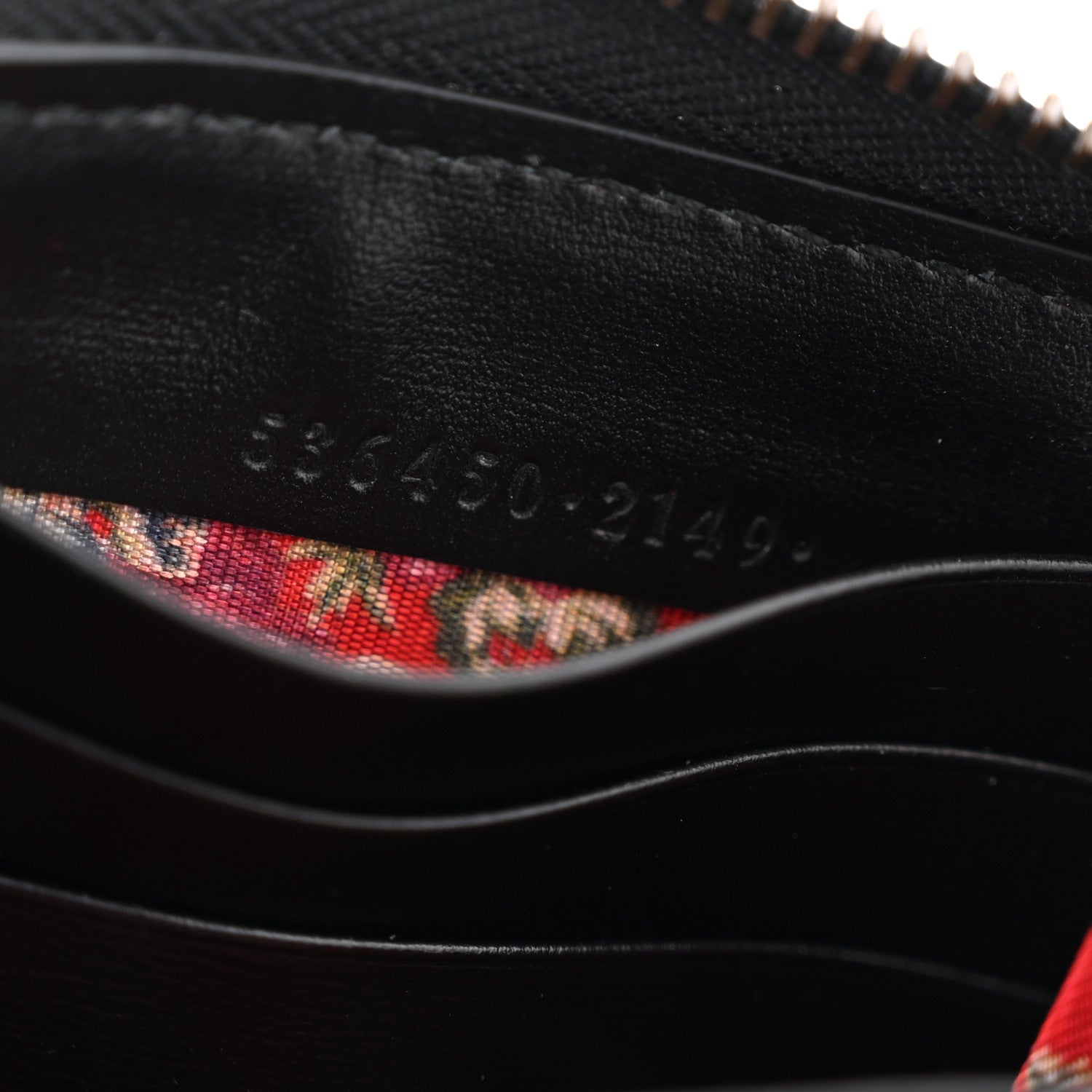 Gucci Calfskin Web Trapuntata GG Zip Around Wallet Black 7 of 8