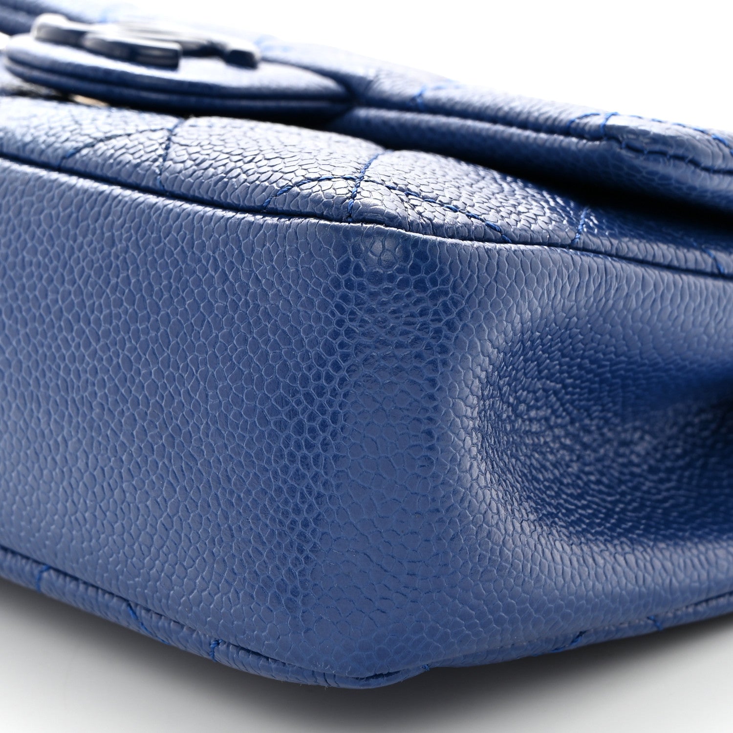 Chanel Caviar Quilted Incognito Mini Square Flap Dark Blue 10 of 10