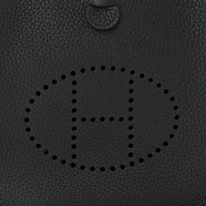 Hermes Taurillon Clemence Evelyne TPM Black 8 of 11