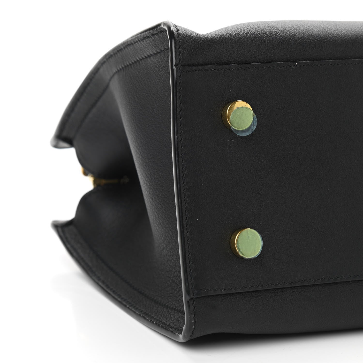 Saint Laurent Calfskin Monogram Baby Downtown Cabas Black 9 of 10