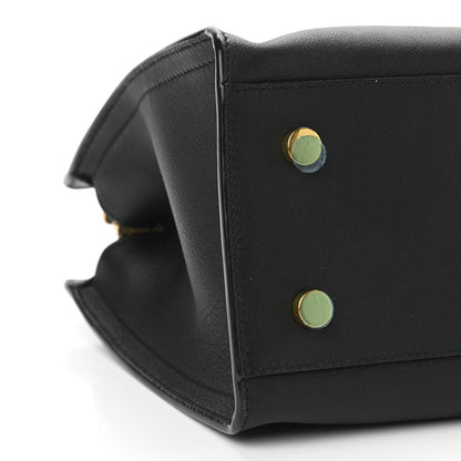 Saint Laurent Calfskin Monogram Baby Downtown Cabas Black 9 of 10