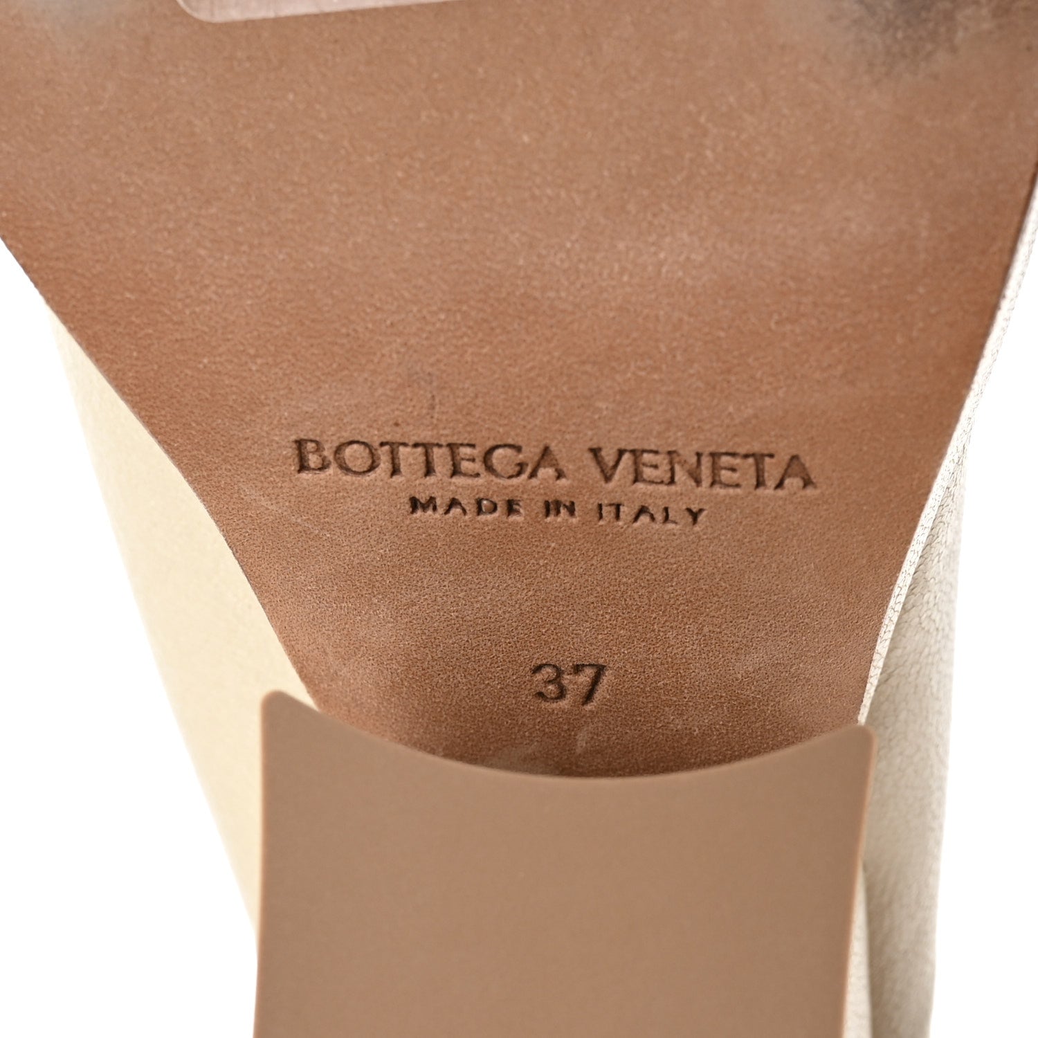Bottega Veneta Nappa Stack Mule Sandals 37 Sea Salt 7 of 8