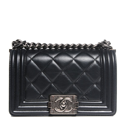 Chanel Calfskin Quilted Small Boy Flap Black 1 of 8