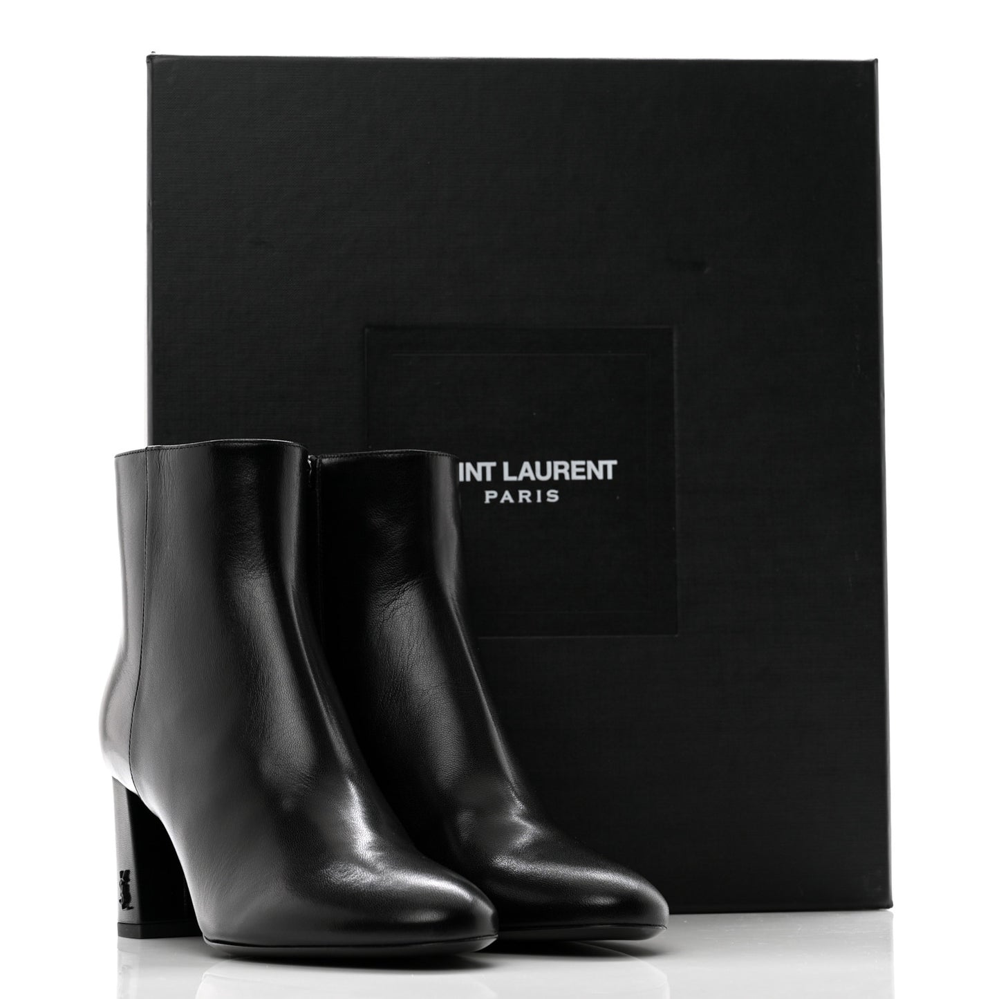 Nappa Vendome Loulou Ankle Zip Boot 36.5 Black