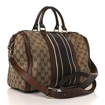 Gucci Monogram Web Medium Boston Dark Brown 2 of 9