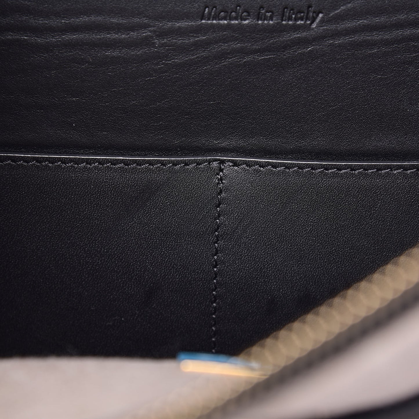 Felt Smooth Calfskin Mini Belt Bag Beige