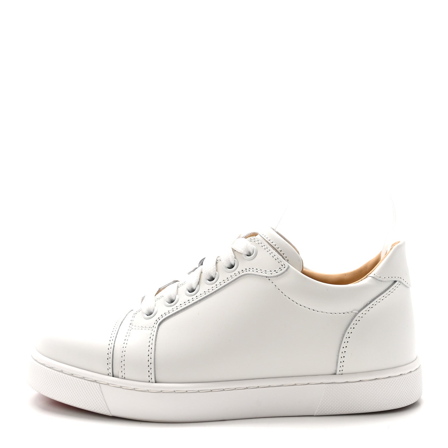 Christian Louboutin Calfskin Vieira Flat Sneakers 35.5 White 1 of 9