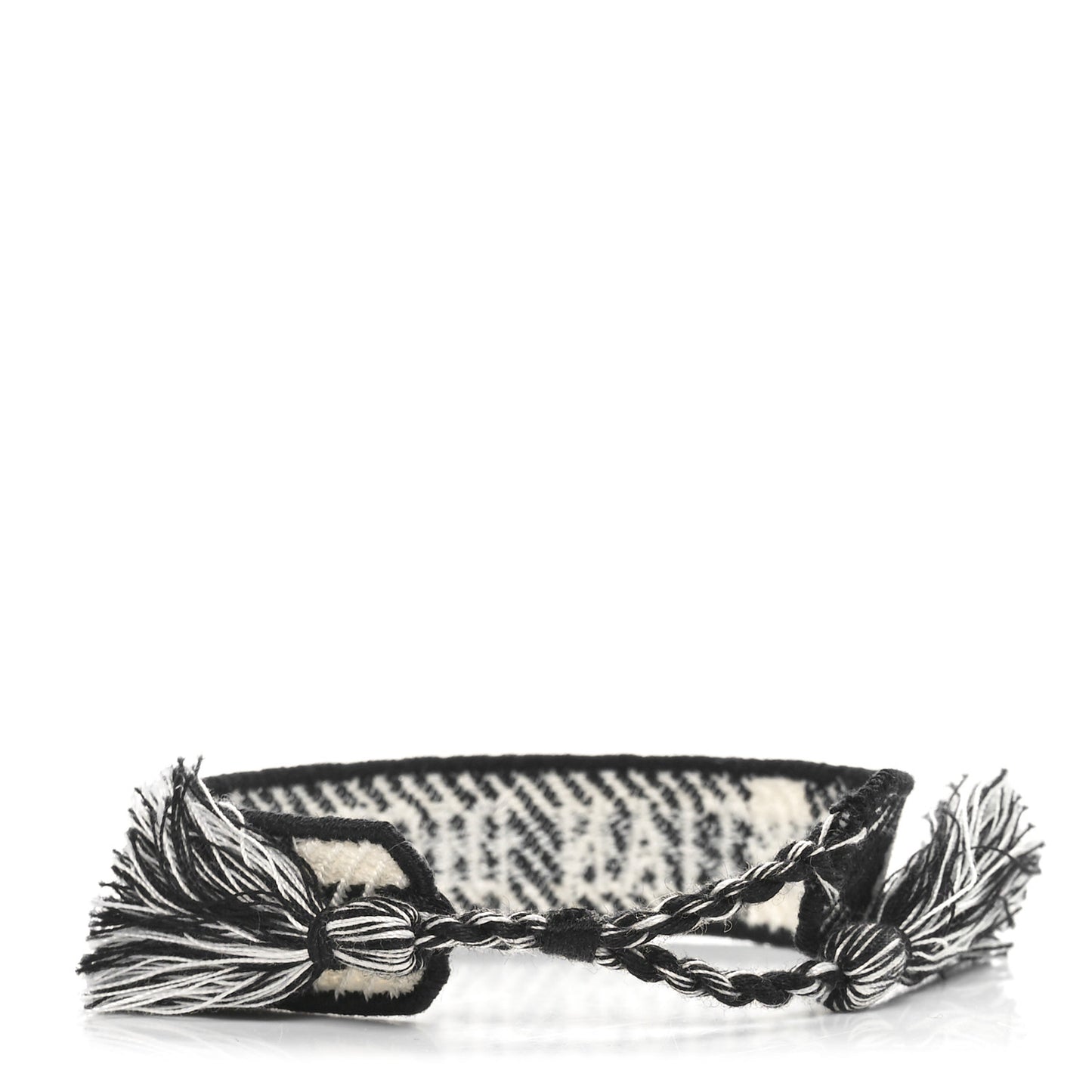 Woven Cotton J'Adior Friendship Bracelet Black