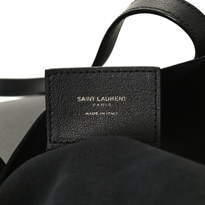 Saint Laurent Calfskin Large Shopping Tote Black 6 of 12