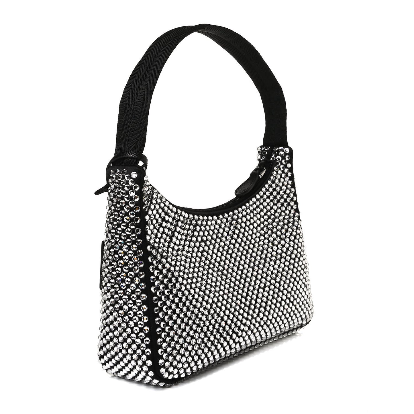 Satin Crystal Mini Re-Edition 2000 Bag Cristal