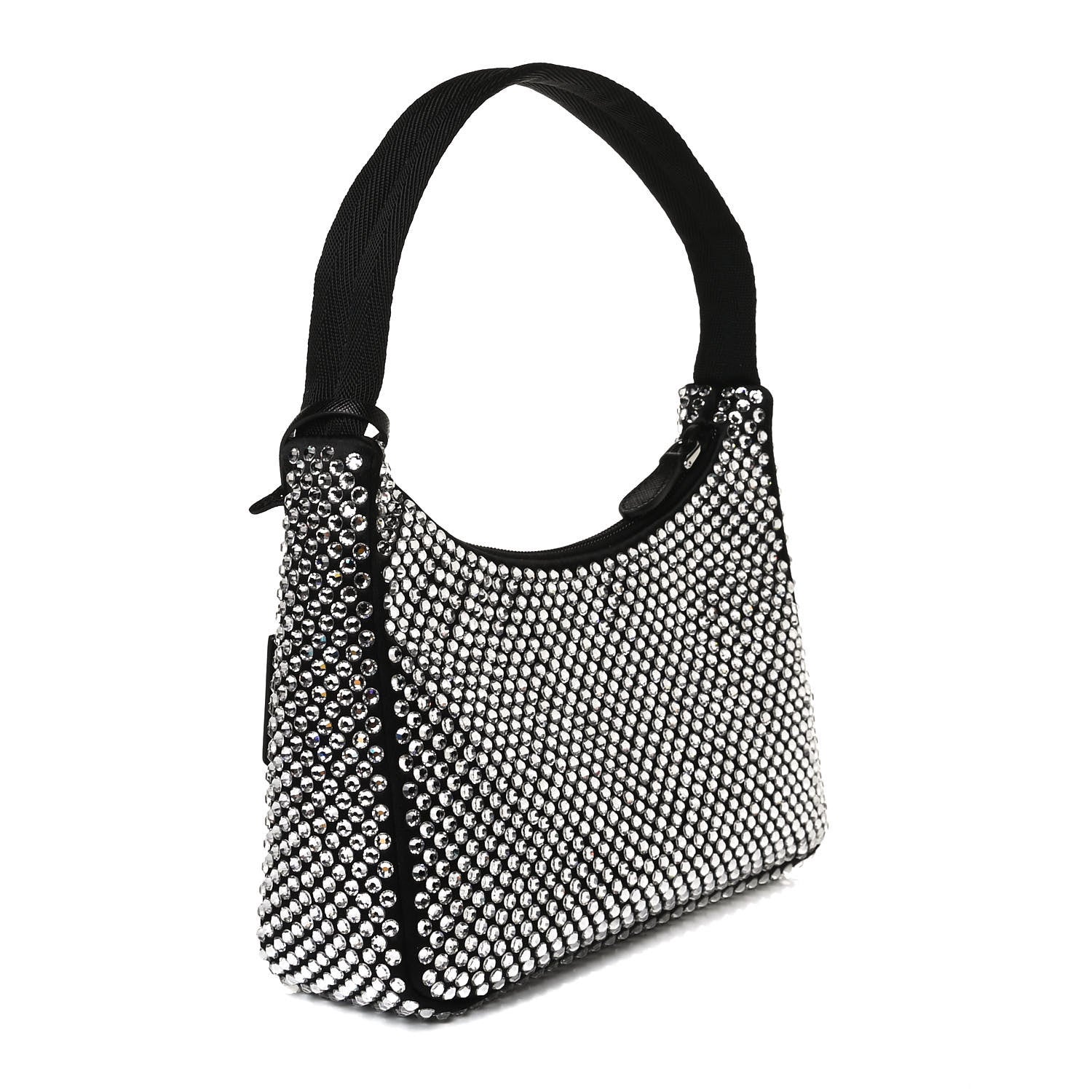 Prada Satin Crystal Mini Re-Edition 2000 Bag Cristal 3 of 11