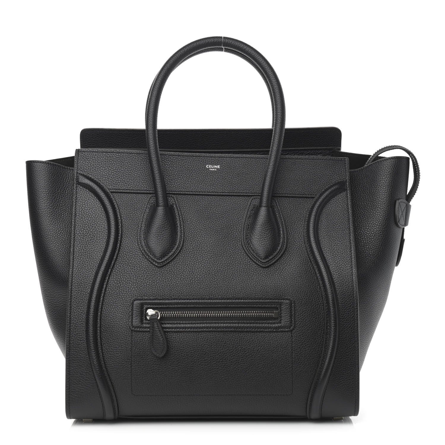 Celine Drummed Calfskin Mini Luggage Black 1 of 11