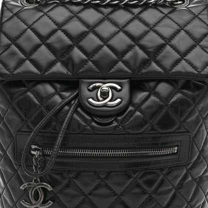 Chanel Calfskin Quilted Large Salzburg Mountain Backpack Black 8 of 10