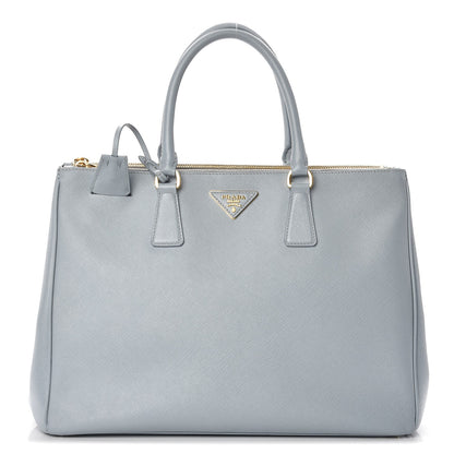 Prada Saffiano Large Galleria Double Zip Tote Lago 1 of 12