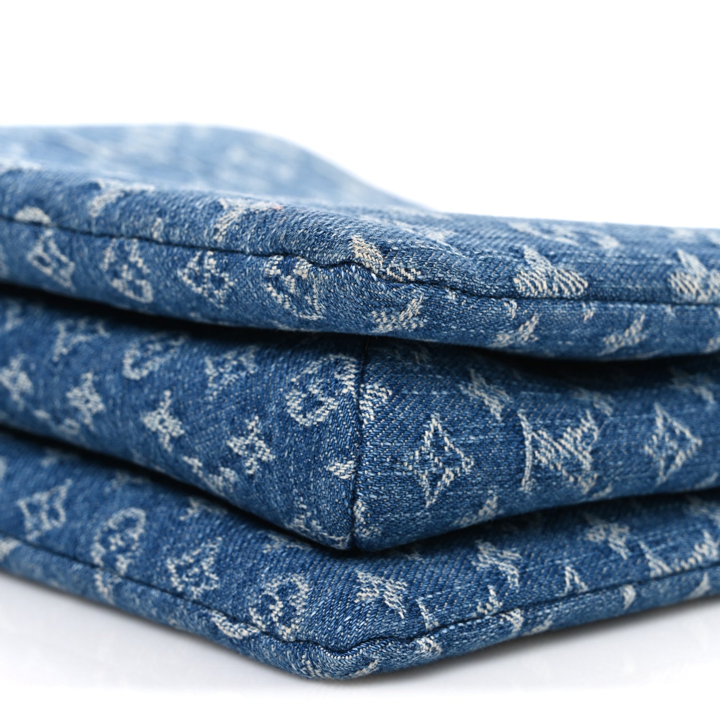 Monogram Denim Coussin PM Blue
