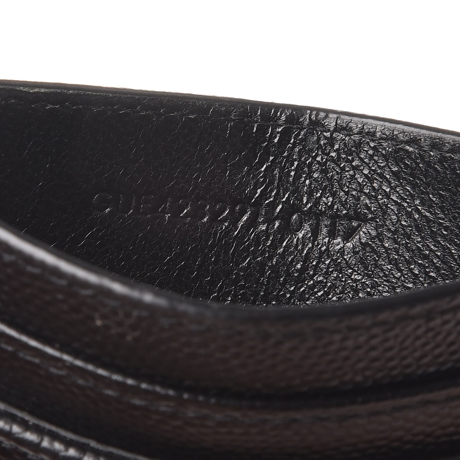 Saint Laurent Grain De Poudre Matelasse Chevron Monogram Credit Card Case Black 6 of 9