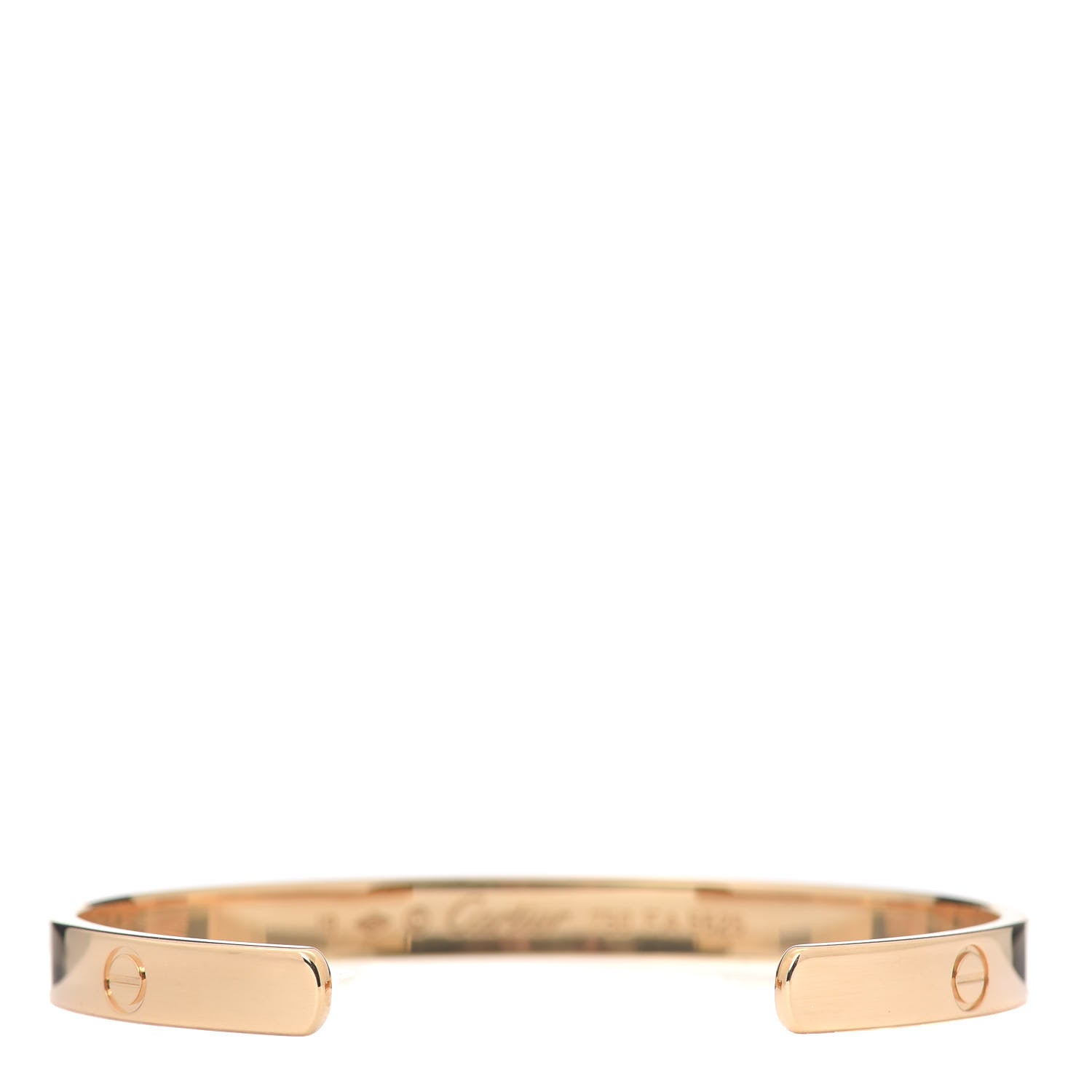 Cartier 18K Yellow Gold LOVE Cuff Bracelet 19 3 of 4