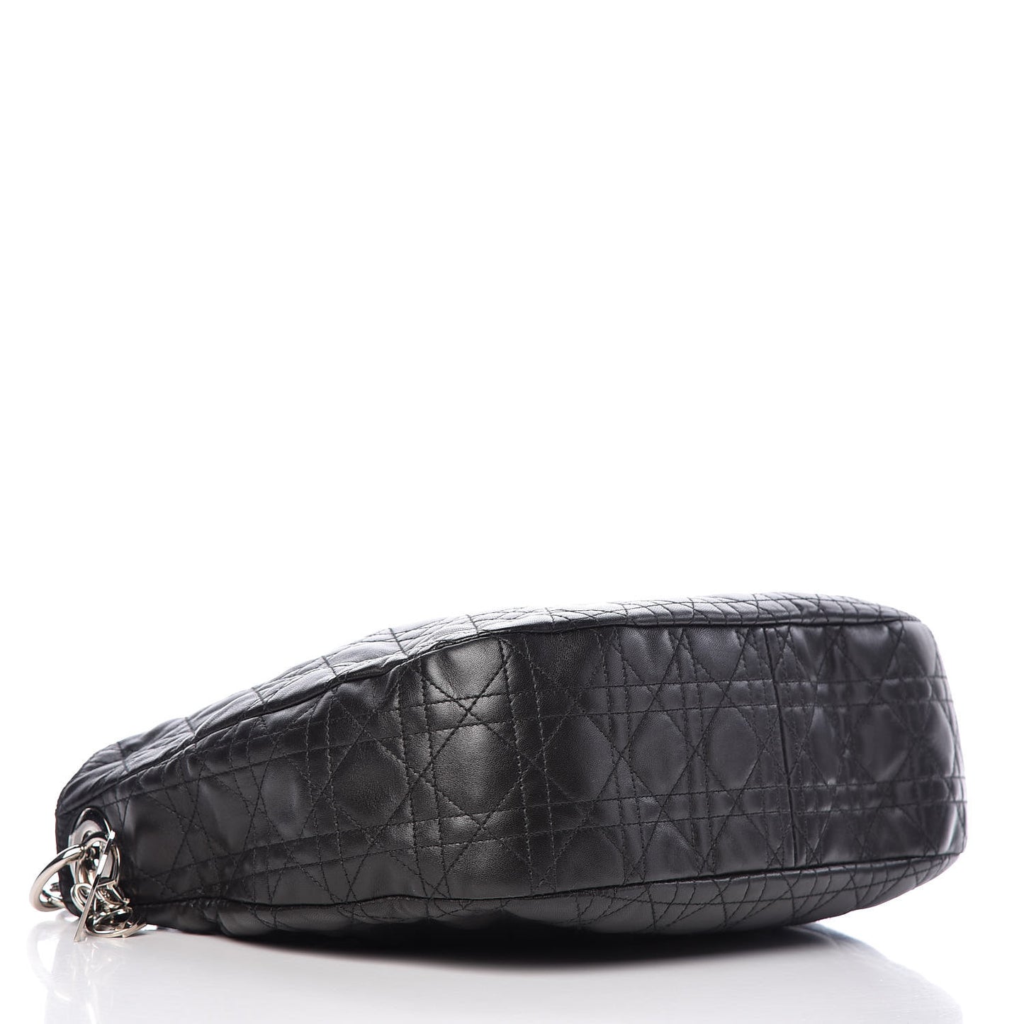 Lambskin Cannage Medium Dior Soft Hobo Black