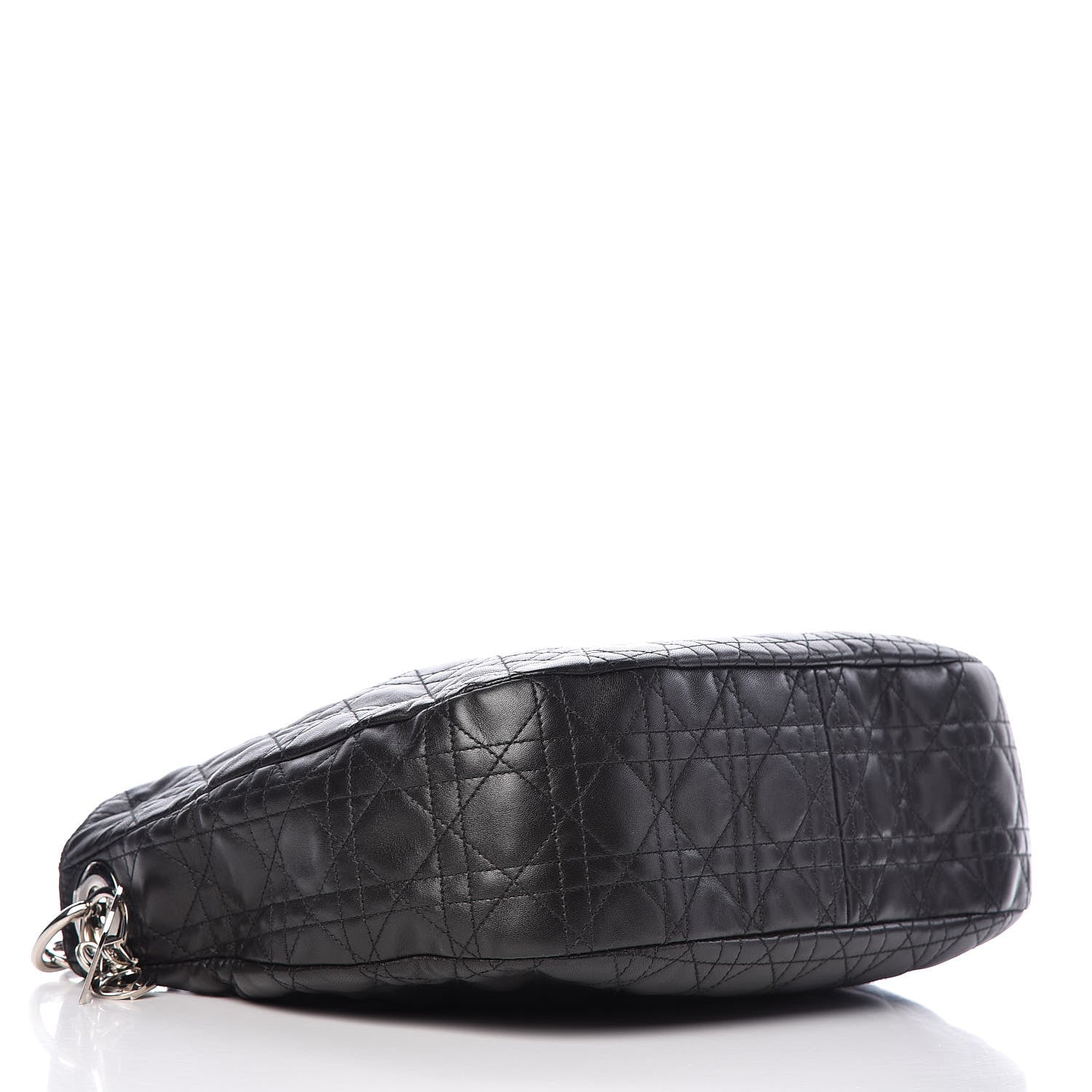 Christian Dior Lambskin Cannage Medium Dior Soft Hobo Black 4 of 10