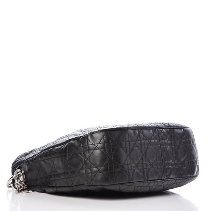 Christian Dior Lambskin Cannage Medium Dior Soft Hobo Black 4 of 10