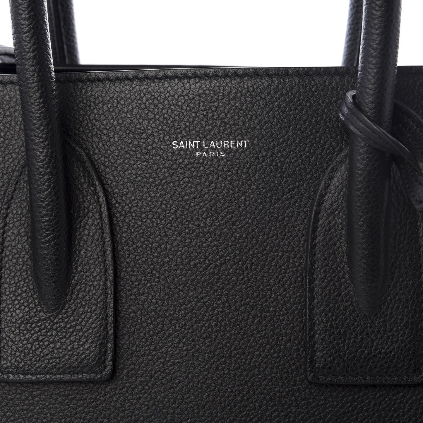 Grained Calfskin Small Sac De Jour Black