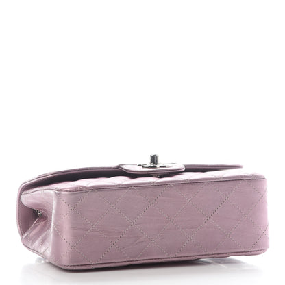 Chanel Metallic Calfskin Quilted Mini Rectangular Flap Pink 4 of 9