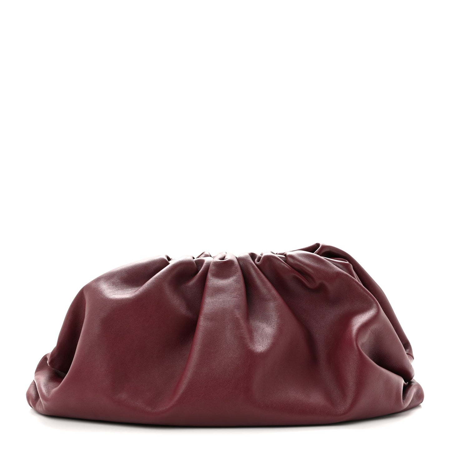 Smooth Butter Calf The Pouch Oversized Clutch Bordeaux