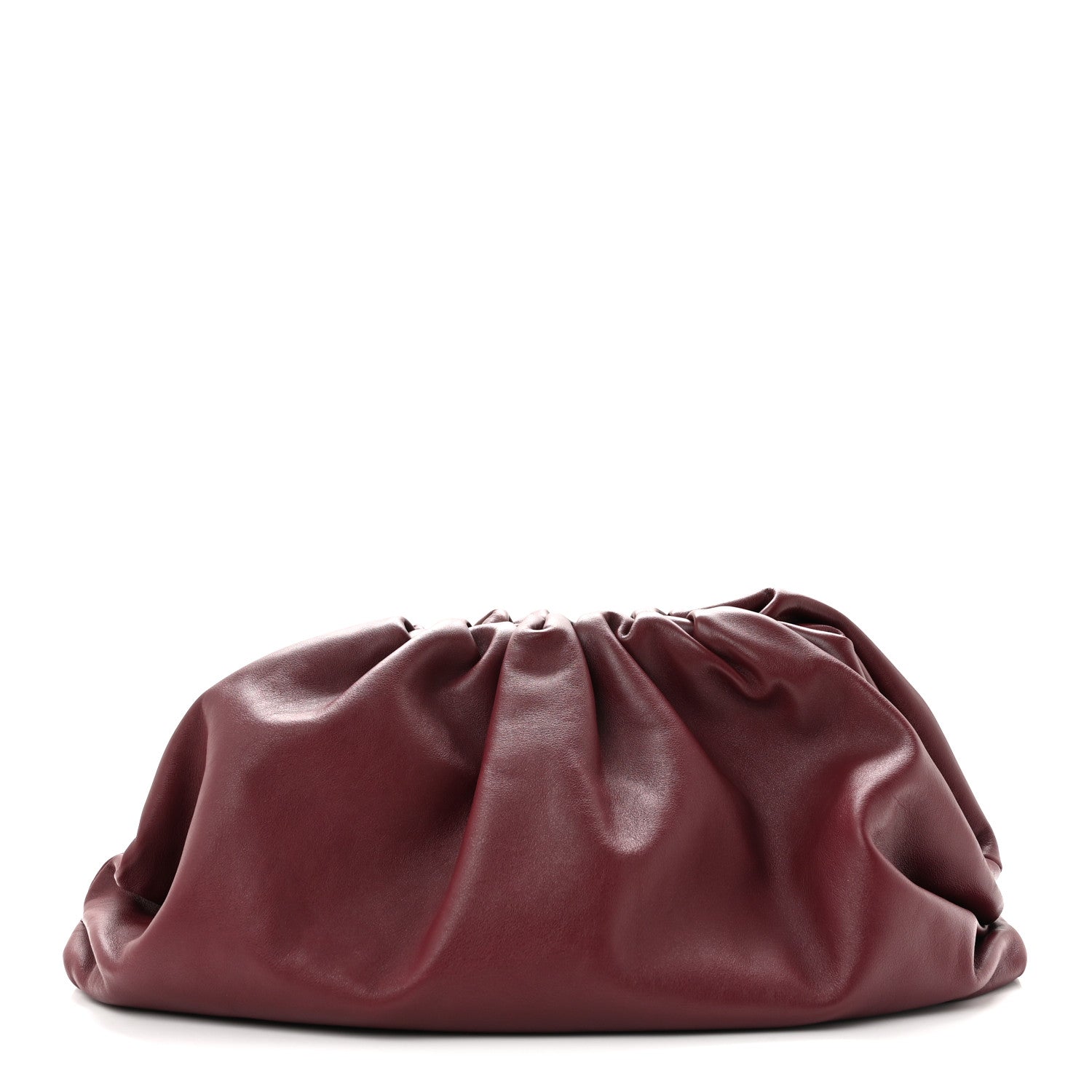 Bottega Veneta Smooth Butter Calf The Pouch Oversized Clutch Bordeaux 1 of 12