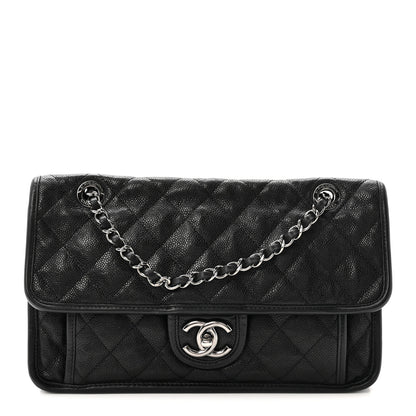 Chanel Caviar Quilted Medium French Riviera Flap Black 1 of 11