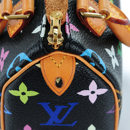 Louis Vuitton Monogram Multicolor Mini Sac HL Speedy Black 5 of 8