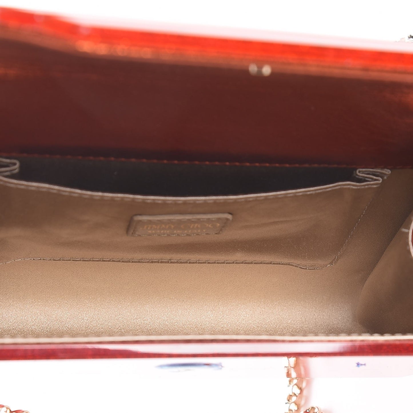 Acrylic Glitter Candy Clutch Orange