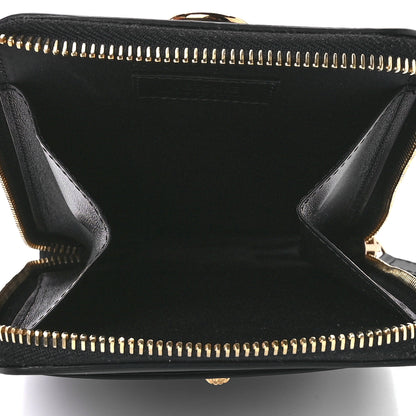 Versace Calfskin La Medusa Zip Around Lanyard Pouch Black 4 of 10