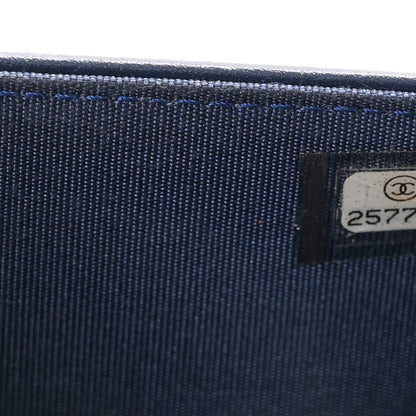 Chanel Caviar Quilted Boy Wallet On Chain WOC Navy 8 of 13
