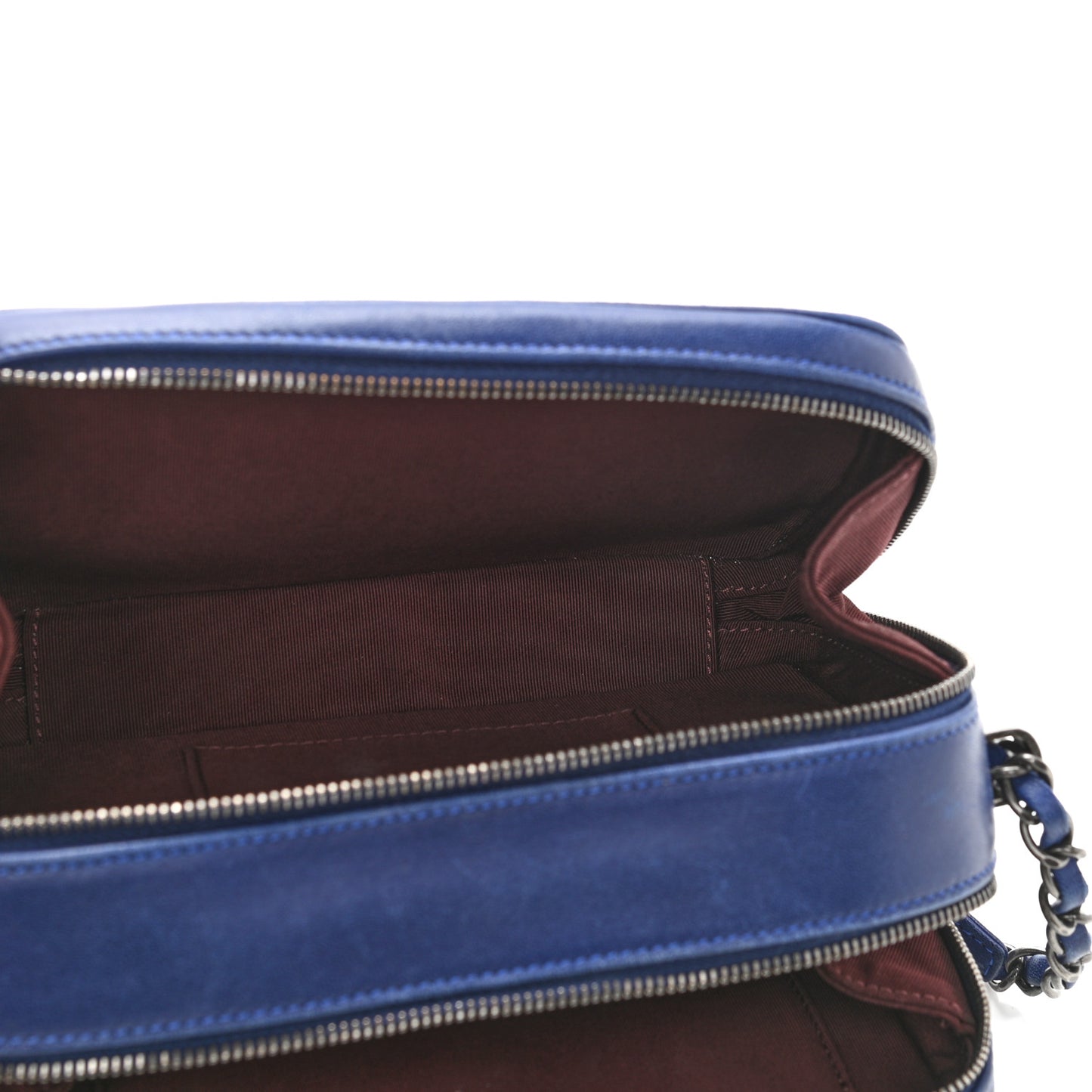 Lambskin Small Coco Boy Camera Case Blue