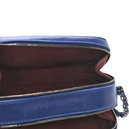 Chanel Lambskin Small Coco Boy Camera Case Blue 5 of 11