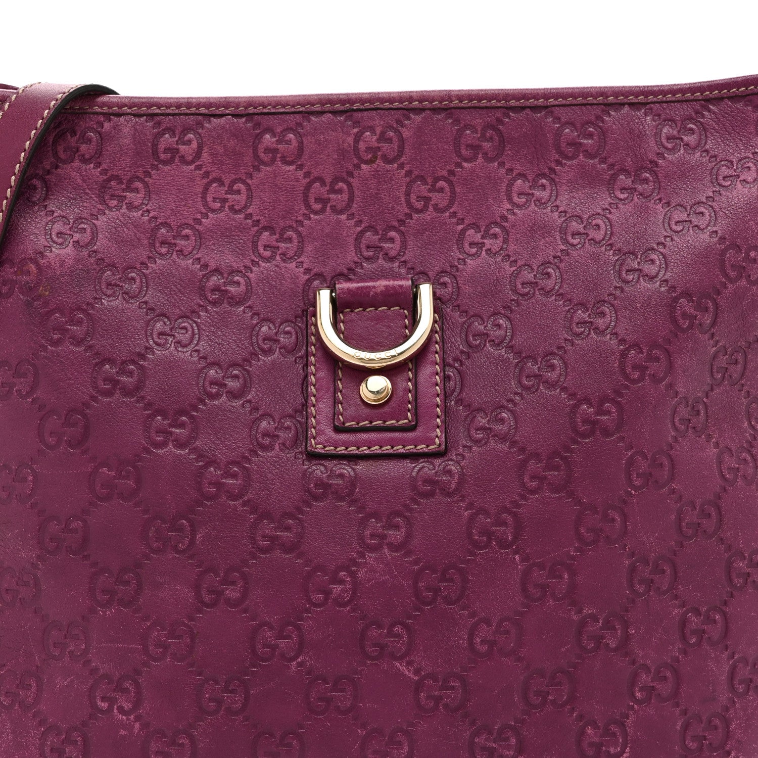 Gucci Guccissima Abbey Messenger Bag Purple 9 of 17