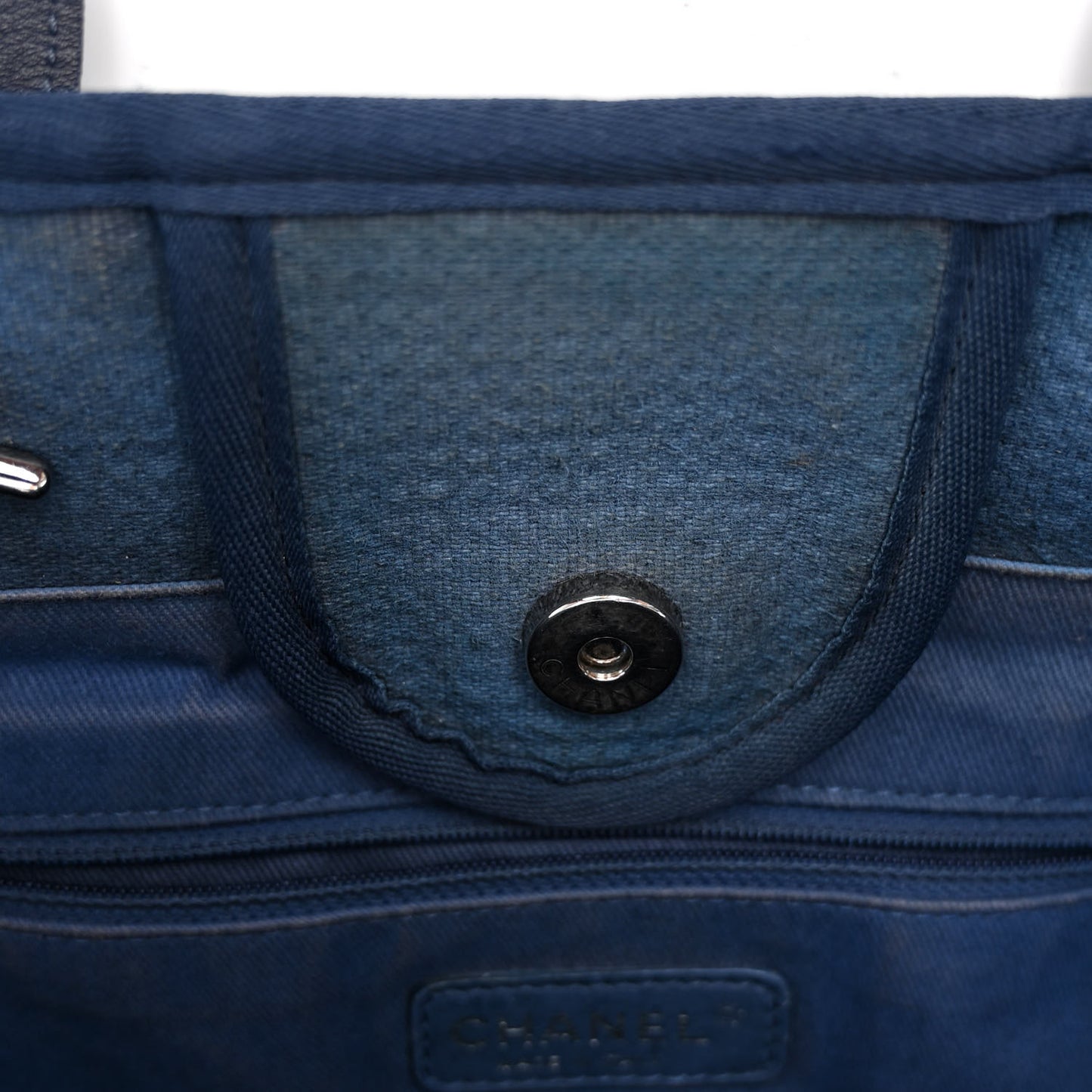 Canvas Medium Deauville Tote Blue
