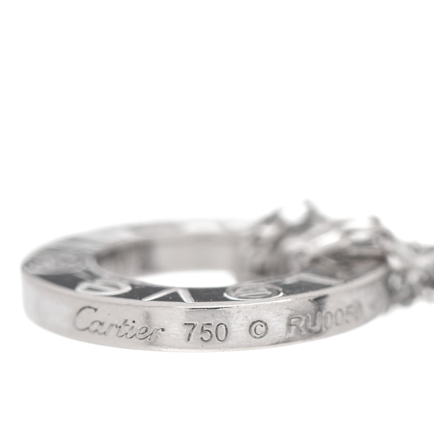 Cartier 18K White Gold Diamond LOVE Bracelet 4 of 4