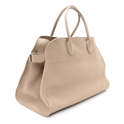 The Row Matte Grained Calfskin Soft Margaux 15 Dark Taupe 3 of 9