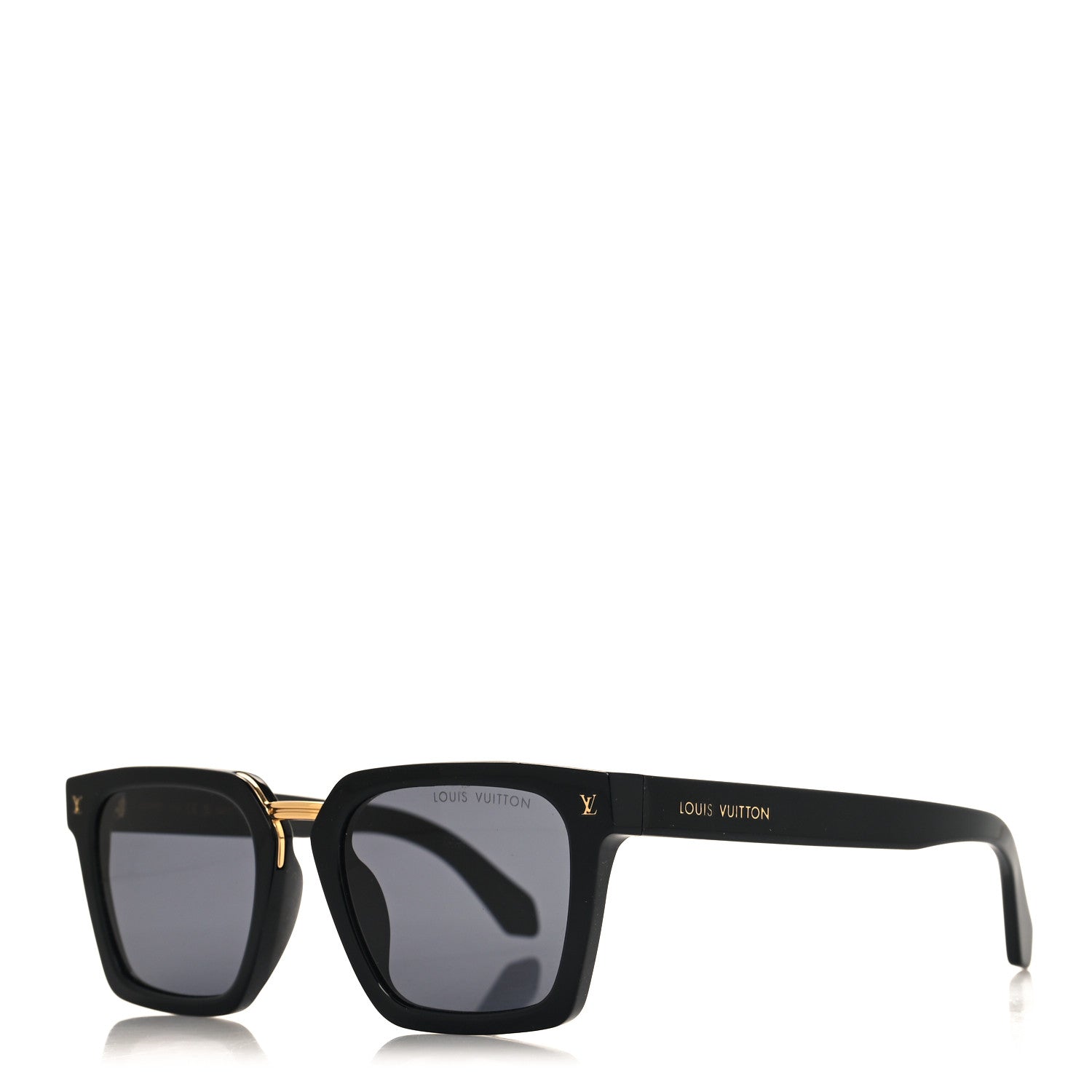 Louis Vuitton Acetate Metal Urban Square Sunglasses Z2090E Black 1 of 7