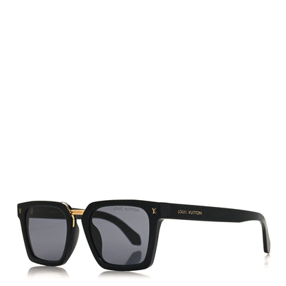 Louis Vuitton Acetate Metal Urban Square Sunglasses Z2090E Black 1 of 7