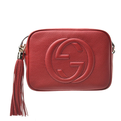 Gucci Pebbled Calfskin Small Soho Disco Bag Tabasco Red 1 of 10
