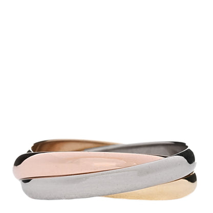 Cartier 18K Pink Yellow White Gold Small Trinity Ring 54 7 3 of 5
