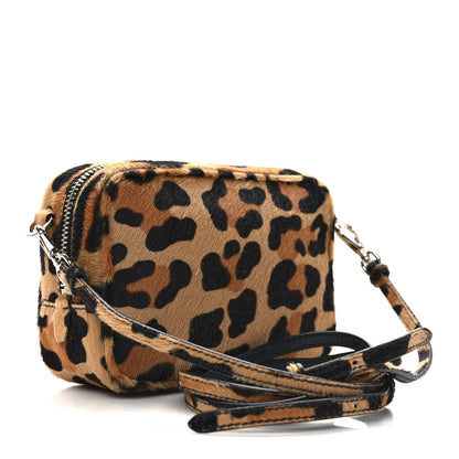 Prada Calf Hair Leopard Print Crossbody Camera Bag Miele Moro 3 of 9