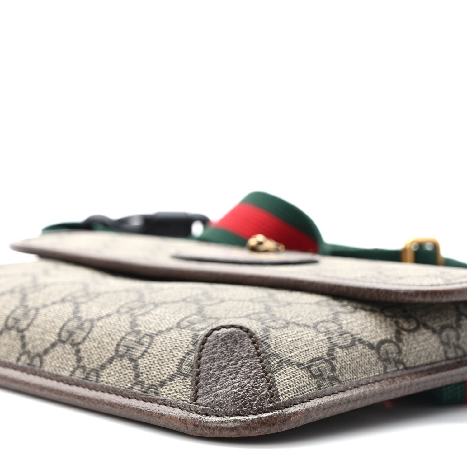 Gucci GG Supreme Monogram Neo Vintage Web Belt Bag Brown 9 of 9