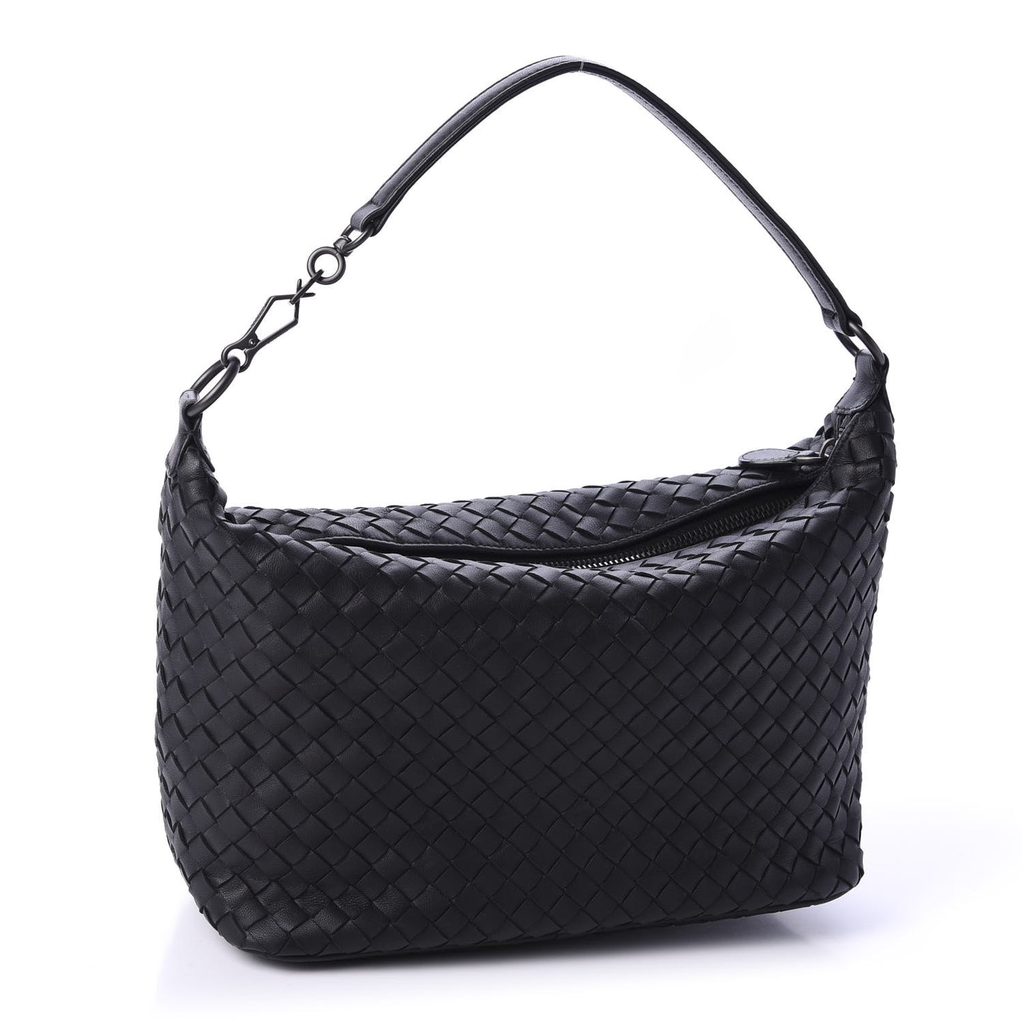 Nappa Intrecciato Small Shoulder Bag Black