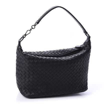 Bottega Veneta Nappa Intrecciato Small Shoulder Bag Black 3 of 11