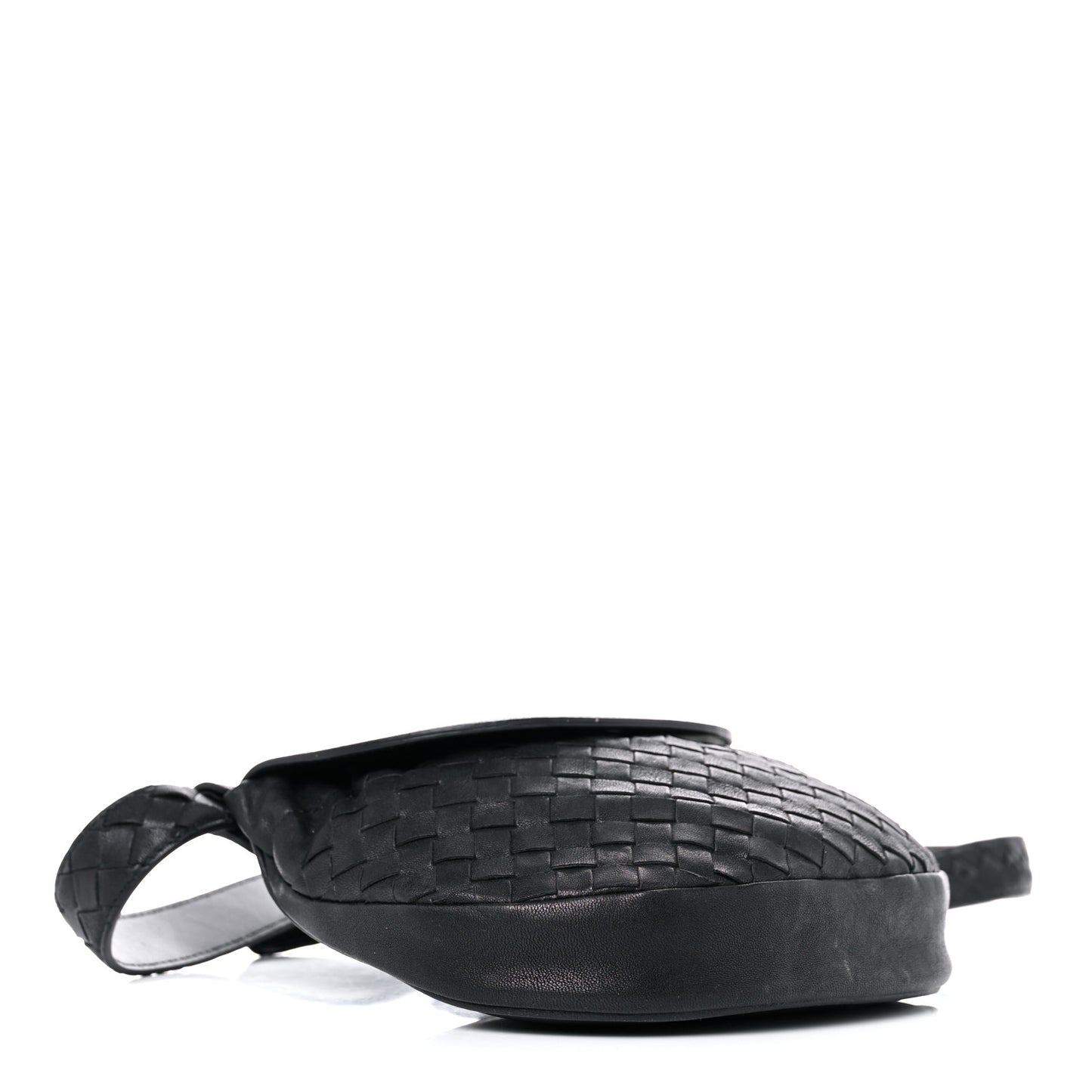 Nappa Intrecciato Belt Bag Black